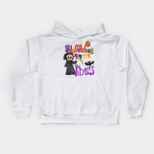 Halloween vibes cute design Kids Hoodie